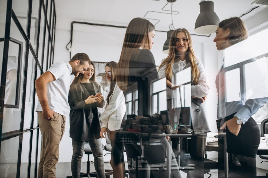 Arbeitsgespräch bei m2m-company